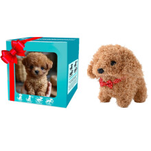 Realistic Robot Dog Puppy – Walking, Barking, Wagging, Compatible with 2026 Models – Brown