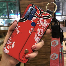 MOTO G Play 2023 Phone Case – Dirt-Resistant Silicone Kickstand with Wristband, Shockproof & Anti-Knock, Chinese Style