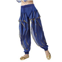 Kids' Chiffon Sequin Holiday Pants – Glitter Straight Leg, Elastic Waist, Long Cuff, for Dance & Cosplay – Compatible with 2026 Summer/Fall