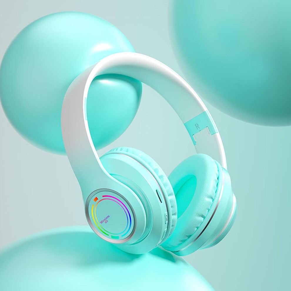 Bluetooth Headphones, Wireless Gaming Headset, Rgb Lights, Bluetooth 5.3, Foldable, 6H Playtime, For Pc/Mobile Gaming, Wide Compatibility 9132278055572
