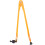 Bússola de feixe em ABS amarelo para estruturas simples, 18,08 x 2,75 x 1,57 polegadas, 1 peça. 1