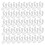 Topbathy Outdoor Rope Light Mounting Brackets Clear Rectangular 100Pcs Clips 200Pcs Screws 6