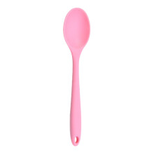 Juego de comedor redondo para 4 personas, 1 cuchara de silicona, utensilio de cocina para cocinar, mezclar, remover y servir.