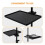 1Pack Black Plastic Microphone Stand Tray for Broadcasters 11.8x8.1in 2
