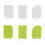 6pc Bench Scraper Tool Kitchen Bowl Scraper 6