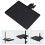 1Pack Black Plastic Microphone Stand Tray for Broadcasters 11.8x8.1in 3