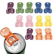 12PCS Easy Tab Opener & Drink Protector Cap – Compatible with Coke, Beer, Soda, Aluminum Beverages