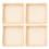 Topbathy Stackable Puzzle Sorting Trays Wooden 4 pcs 7