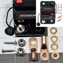 Resettable Circuit Breaker 12-48V DC 40A Copper Lugs