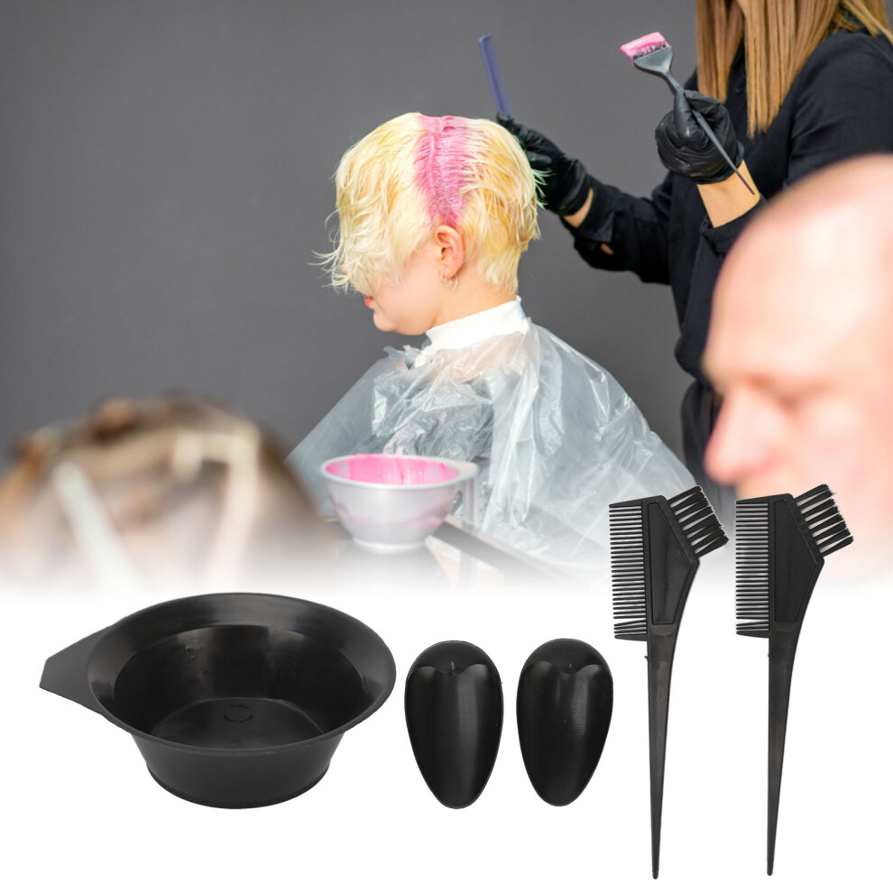 Hair Dye Coloring Kit ABS Household Tinting Bowl & Soft Brush Tool