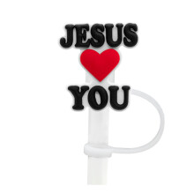 Couvercle de paille biblique de Noël pour gobelet Stanley – Couvercle en silicone avec nœud, embout réutilisable de 8 mm, compatible avec les