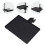 1Pack Black Plastic Microphone Stand Tray for Broadcasters 11.8x8.1in 6