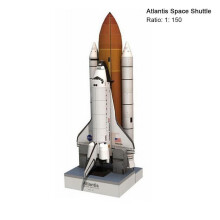 1150 Scale 34cm Space Shuttle Atlantis 3D Puzzle Paper DIY Model J4N4
