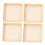 Topbathy Stackable Puzzle Sorting Trays Wooden 4 pcs 8