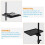 1Pack Black Plastic Microphone Stand Tray for Broadcasters 11.8x8.1in 7