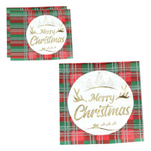 Christmas Decorations Napkins 20-Count Red Plaid Disposable Paper For Table Setting Party Decoration Christmas Party Supplies Christmas Gifts