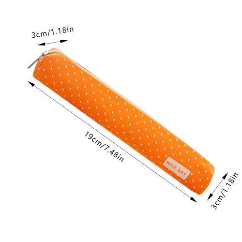 Canvas pencil case polka dot candy color 1 piece 2