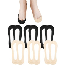 No Show Socks Women's 4-8 Pairs Low Cut Non Slip Liner Invisible Socks for Flat Boat