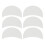 Eyeshadow Shield 100pcs Half Moon Shape Cosmetic Eyeshadow Residue Protectors 1
