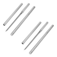 Stainless All Solid Handle For Home Use Outdoor Camping Fishing Pocket(2pc)