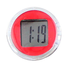Horloge de guidon de moto compacte et universelle, montre électronique rouge