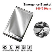 Emergency Survival Blanket - 82"x51" Insulated First Aid Thermal Reflective Blanket for Camping, Car Kits & Natural Disasters (Silver)