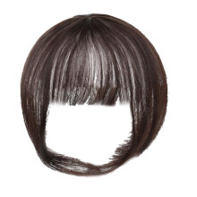 Clip-in Bangs Hair Extensions Dark Brown 8.66 inch
