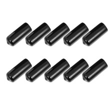 10Pcs Billiard Cue Protector Rubber Covers Anti-slide for Playing Billiards Black