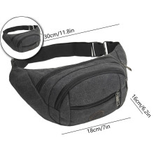 Fanny Pack for Men & Women - Waterproof Waist Bag Pack with Adjustable Strap for Travel Sports Running