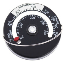 Magnetic Fireplace Flue Heat Temperature Gauge for Woodstove - Range 0-500C, Accurate Measurement for Home Cooking and Heating