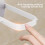 Wall-Mounted Foldable Clothes Drying Rack, 5.9", 6 Clips, 90 Folding, Space-Saving, White 3