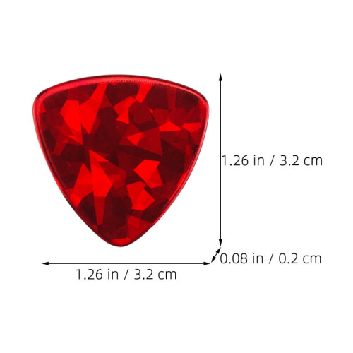 Guitar Thumb Picks Assorted Colors 2 pcs 1.26 x 1.26 x 0.08 1