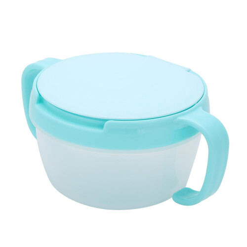 Recipiente para doces e lanches, com alça dupla e à prova de derramamento, ideal para crianças, bebês e bebês. 2