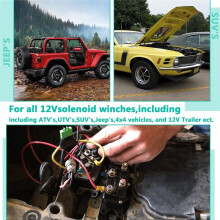 Car Off-Road Vehicle Electric Winch Relay 12V 250A Winch Machine Relay Modification and Maintenance