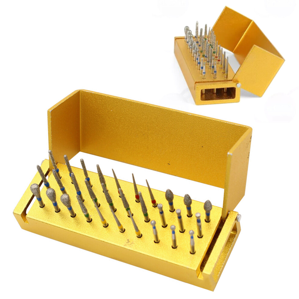 30Pcs Dental Emery Polishing Bur Kit, High Speed Drill, 8X3x4cm 3071388156082