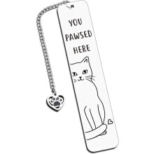 Cat Bookmark – Funny Gift for Cat Lovers, Bookworms & Book Club Members – Back to School & Holiday Gifts