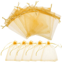 Party100 db-os organza húzózsinóros táskák esküvői ajándéktáskák organza ajándéktáskák party ajándéktáskák