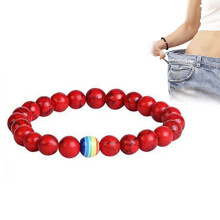 Brățară de echilibru cu piatră naturală colorată, brățară yoga unisex cu stras