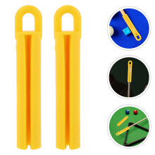 Worgeous 5 Pcs Billiard Cue Hanger Key Accessories Poles Pool Yellow