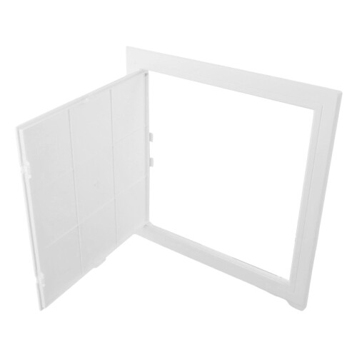 White ABS Hinged Push-Type Concealed Access Panel 1