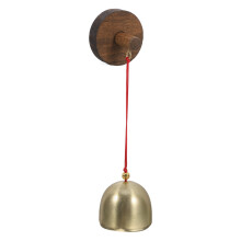 Hanging Bell Wooden Alloy 1 Pack 5.5 x 1.53 x 1.53 Inches