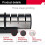 ROSENICE 1Pack Sharpener For Kitchen Tools With Tungsten Steel And Ceramic In Square Shape Black 5