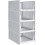Folding Closet Organizers (4-Pack), Stackable Storage Baskets, Compatible with Wardrobe, Cupboard, Kitchen, Bathroom & Office, 4L 1