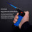 Refillable Butane Lighter Torch with Safe Lock & Adjustable Flame – Compatible with BBQ, Candles, Camping 5