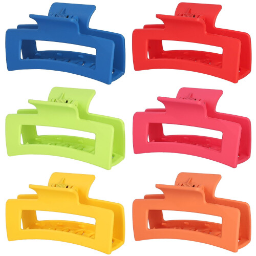 Presilha de cabelo, 6 unidades de presilhas médias de 8,9 cm (3,5 polegadas) para mulheres - Acessórios de cabelo marrom