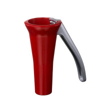 Casse-noisette en acier inoxydable - Conçu et fabriqué en - Casse-noisette robuste et résistant - Couleur rouge
