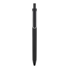 Stylo Ă bille unisexe Ă poussoir - Stylo bille signature en carbone noir 0,5 mm, stylo de qualitĂ© supĂ©rieure pour le bureau et les Ă©tudiants, Ă
