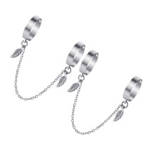 Silver Alloy Adjustable Chain Rings for Women Gothic Style Knuckle Rings Perfect for Various Occasions