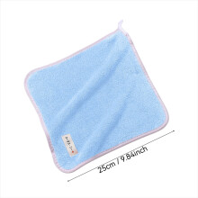 Toalha pequena multiuso para crianças, macia e absorvente, ideal para o rosto e para o uso diário. Cor vibrante, perfeita para o banho (azul).