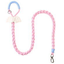 Handmade 4ft Braided Cotton Dog Leash,Durable and Stylish, Ideal for Medium to Large Dogs, Angel